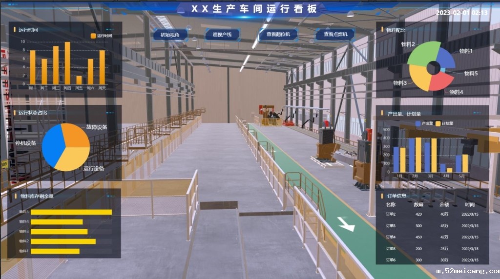 生产车间运行看板